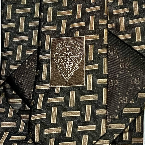 Gucci New Tie Brown Pattern - Picture 2 of 4